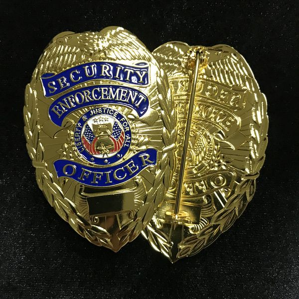 10 pcs non magnetic the security enforcement officer badge coin 78 x 55 mm gold plated shoulder emblem badge
10 pcs non magnetic the security enforcement officer badge coin 78 x 55 mm gold plated shoulder emblem badge