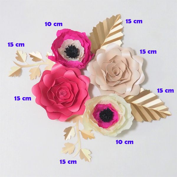 Giant Crepe Paper Flowers Artificial Flores Artificiale 4PCS+ 4 Leaves For Wedding Party & Event Backdrop Baby Nursery Hot Mix
Giant Crepe Paper Flowers Artificial Flores Artificiale 4PCS+ 4 Leaves For Wedding Party & Event Backdrop Baby Nursery Hot Mix