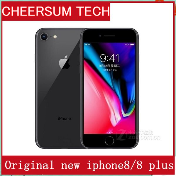 

unlocked original apple iphone 8 plus 4g lte cell phones 3gb ram 64/256gb rom 5.5' 12.0 mp hexa-core mobile phone