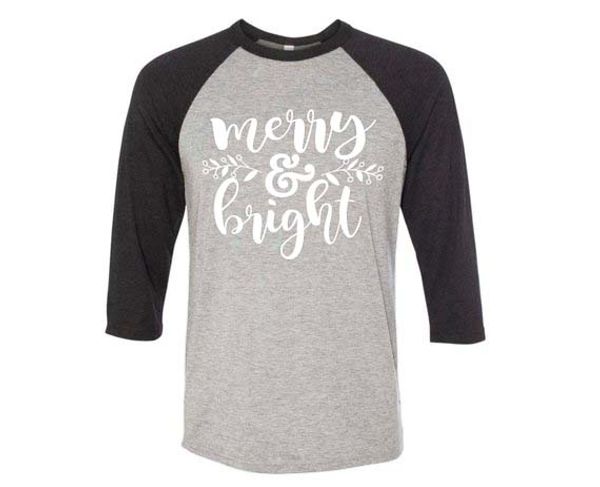 merry and bright seven-quarter sleeve t-shirt christmas funny slogan women tees cotton grunge tumblr quote gift art, White
merry and bright seven-quarter sleeve t-shirt christmas funny slogan women tees cotton grunge tumblr quote gift art, White
