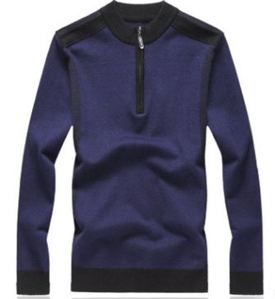 2018 autumn and winter men's solid color fashion long-sleeved knit pullover classic quality men's casual large size sweater, White;black
2018 autumn and winter men's solid color fashion long-sleeved knit pullover classic quality men's casual large size sweater, White;black