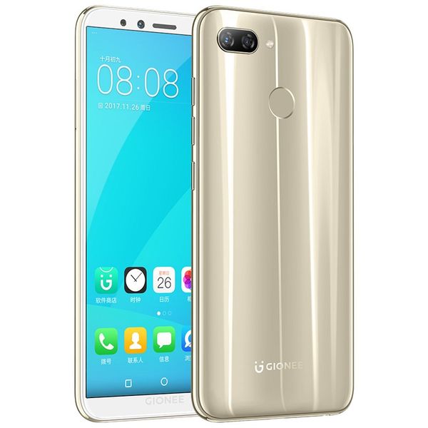 

original gionee f6 4g lte cell phone 3gb ram 32gb rom snapdragon 8937 octa core 5.7 inch full screen 13mp fingerprint id smart mobile phone