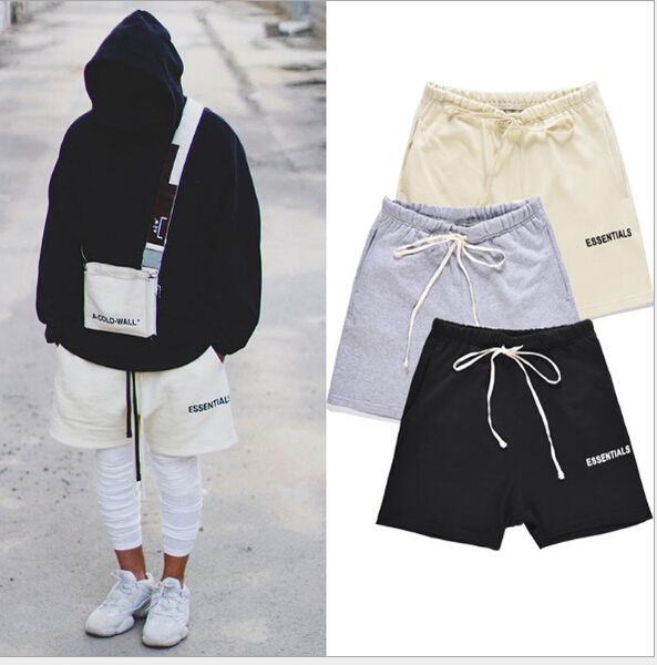 mens high street elastic waist shorts pants women hip hop essentials print pants lovers cutton solid color casual pants, Black 
mens high street elastic waist shorts pants women hip hop essentials print pants lovers cutton solid color casual pants, Black