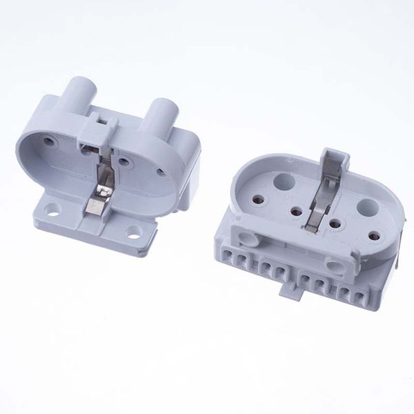 H Tube Lamp Socket Plug for Connecting Ballast Flat 4 Pin Lamp Base Holder for 4 Hole Tube
H Tube Lamp Socket Plug for Connecting Ballast Flat 4 Pin Lamp Base Holder for 4 Hole Tube