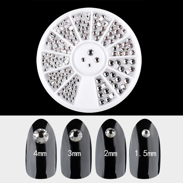 1.5mm/2mm/3mm/4mm mixed silver round nail rhinestones flatback glitter acrylic nail art decoration in wheel diy manicure tools, Silver;gold
1.5mm/2mm/3mm/4mm mixed silver round nail rhinestones flatback glitter acrylic nail art decoration in wheel diy manicure tools, Silver;gold