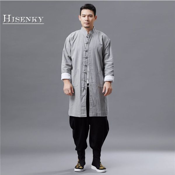 hisenky 2018 chinese style cotton windbreaker winter new style pull sleeves fleece trench mandarin collar long warm overcoat, Tan;black
hisenky 2018 chinese style cotton windbreaker winter new style pull sleeves fleece trench mandarin collar long warm overcoat, Tan;black