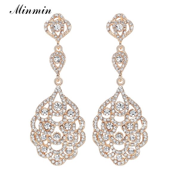 minmin crystal long earrings for women gold color party hanging earrings 2017 new fashion wedding jewelry for bridesmaid eh188, Silver
minmin crystal long earrings for women gold color party hanging earrings 2017 new fashion wedding jewelry for bridesmaid eh188, Silver