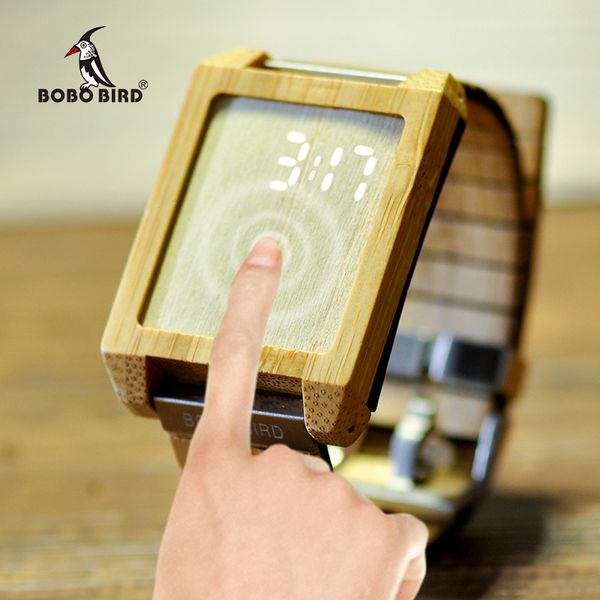 bobo bird men watch led dial touch wooden wristwatch digital electronic display masculinos relogios birthday gifts high quality, Slivery;brown
bobo bird men watch led dial touch wooden wristwatch digital electronic display masculinos relogios birthday gifts high quality, Slivery;brown