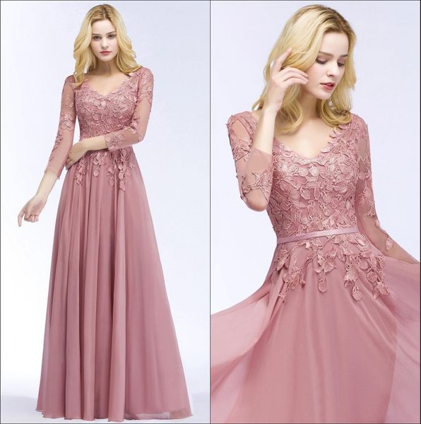 elegant v neck chiffon long evening dresses sheer long sleeves lace applique floor length formal party prom dresses real image cps911, Black;red
elegant v neck chiffon long evening dresses sheer long sleeves lace applique floor length formal party prom dresses real image cps911, Black;red