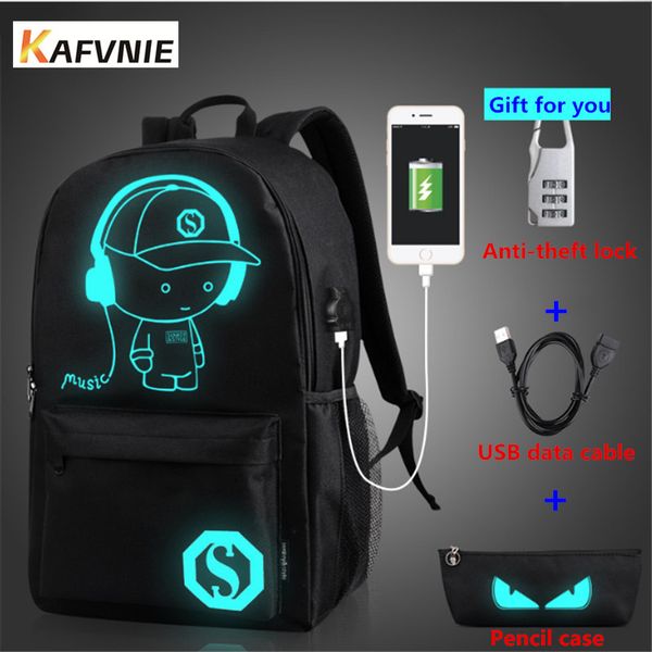 kafvnie men's charging backpack luminous students school bags external usb charge lapbackpacks teenagers casual travel demon
kafvnie men's charging backpack luminous students school bags external usb charge lapbackpacks teenagers casual travel demon