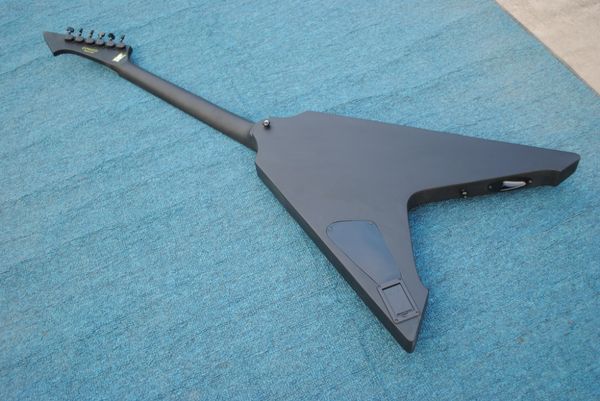 custom heavy metallic james hetfield vulture matte black flying v electric guitar satin finished, active emg pickups 9v battery box
custom heavy metallic james hetfield vulture matte black flying v electric guitar satin finished, active emg pickups 9v battery box