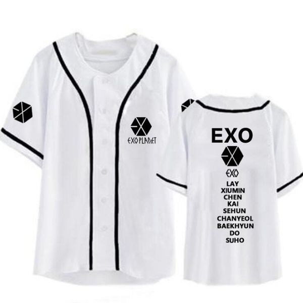 KPOP EXO Harajuku Baseball Shirt chanyeol sehun xiumin baekhyun suho Fan Hip Hop Short Sleeve T Shirt Women Tshirt K-POP Clothes
KPOP EXO Harajuku Baseball Shirt chanyeol sehun xiumin baekhyun suho Fan Hip Hop Short Sleeve T Shirt Women Tshirt K-POP Clothes