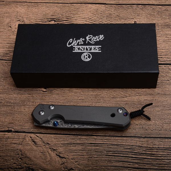 

Новый CR Sebenza Малый складной нож Damascus Steel Клинок TC4 титанового сплава КАДРА EDC Карманные ножи