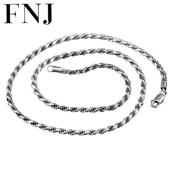 whole sale2/3mm rope chain 925 sterling silver necklace men 100% s925 solid thai silver chains necklaces for women jewelry making 
whole sale2/3mm rope chain 925 sterling silver necklace men 100% s925 solid thai silver chains necklaces for women jewelry making