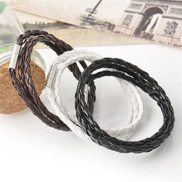 mens multilayer leather bracelet korean braided twisted chain rope bracelet double wrap bangle men women jewelry wholesale dhl, Black
mens multilayer leather bracelet korean braided twisted chain rope bracelet double wrap bangle men women jewelry wholesale dhl, Black