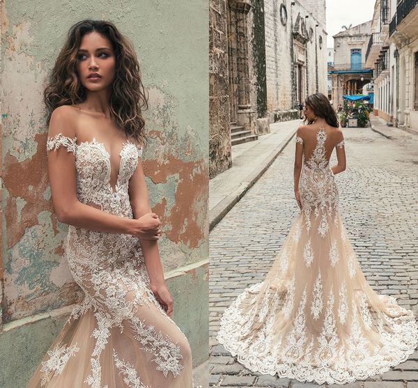 новое прибытие шампанское русалка свадебные платья 2020 sheer jewel шеи кружева аппликация короткие рукава свадебные платья суд поезд, White
новое прибытие шампанское русалка свадебные платья 2020 sheer jewel шеи кружева аппликация короткие рукава свадебные платья суд поезд, White