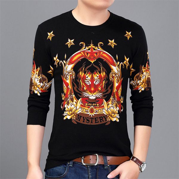 fashion trend pentagram animal pattern luxucy pullover knit sweater autumn 2018 new quality cotton soft elastic sweater menm-3xl, White;black
fashion trend pentagram animal pattern luxucy pullover knit sweater autumn 2018 new quality cotton soft elastic sweater menm-3xl, White;black
