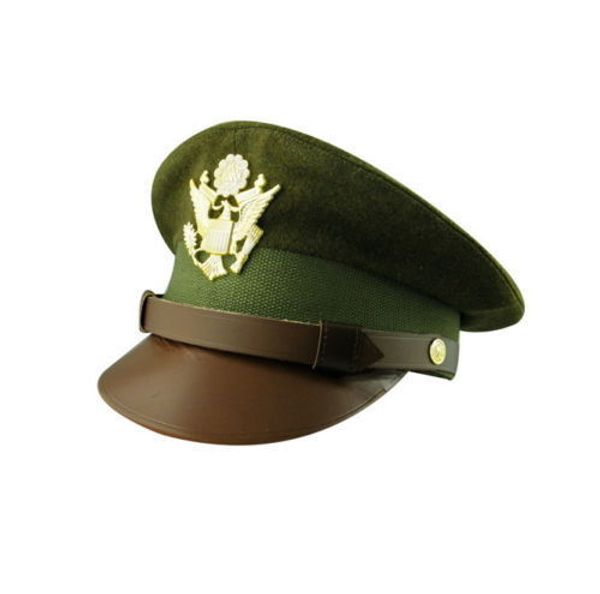 stamped us army officers uniform visor cap hat in sizes - world store, Black;white
stamped us army officers uniform visor cap hat in sizes - world store, Black;white