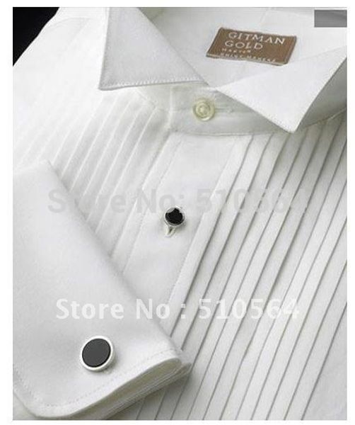 wholesale - custom made wedding bridegroom tuxedo shirt with small collar, White;black
wholesale - custom made wedding bridegroom tuxedo shirt with small collar, White;black