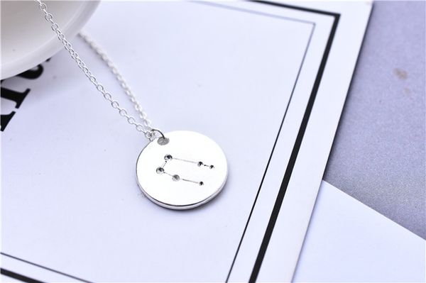 10pcs celestial gemini constellation necklace star sign gemini zodiac pattern coin necklace jewelry astrology pendant necklace birthday gift, Silver
10pcs celestial gemini constellation necklace star sign gemini zodiac pattern coin necklace jewelry astrology pendant necklace birthday gift, Silver