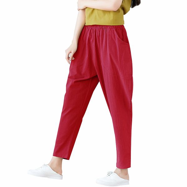 mobtrs high waist pants woman cotton linen fashionable harem pants female clothes casual loose plus size women, Black;white
mobtrs high waist pants woman cotton linen fashionable harem pants female clothes casual loose plus size women, Black;white