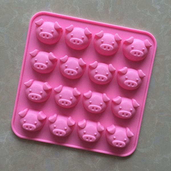 16 hole silicone mold cute pig head shaped chocolate mold diy piggy cake mould handmade soap molds za6674
16 hole silicone mold cute pig head shaped chocolate mold diy piggy cake mould handmade soap molds za6674