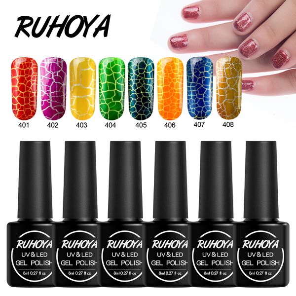 ruhoya crackle gel nail polish soak off crackling uv gel varnish lucky led lamp polish nail art semi-permanent crack, Red;pink
ruhoya crackle gel nail polish soak off crackling uv gel varnish lucky led lamp polish nail art semi-permanent crack, Red;pink