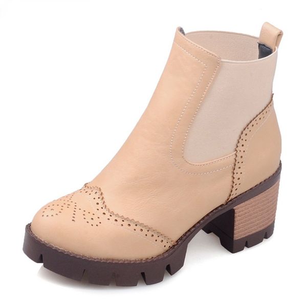 autumn spring female ankle boots with cut outs square heels round toe platform pu soft leather women fashion boots, Black
autumn spring female ankle boots with cut outs square heels round toe platform pu soft leather women fashion boots, Black