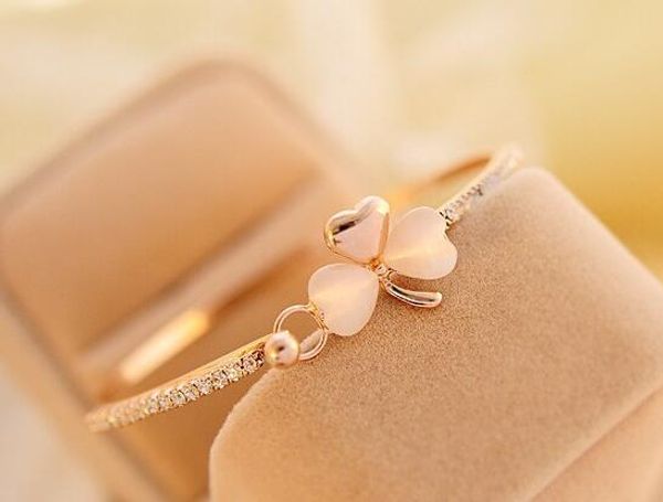 style european and american new style bowknot opal enchased bracelet sweet clover bracelet elegant classic, Black
style european and american new style bowknot opal enchased bracelet sweet clover bracelet elegant classic, Black