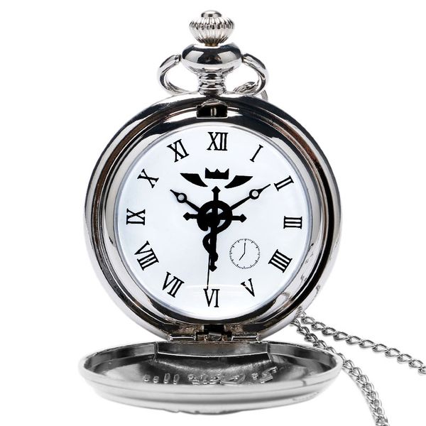 fashion silver classical animate fullmetal alchemist design quartz pocket watch men women necklace chain gift relogio de bolso, Slivery;golden
fashion silver classical animate fullmetal alchemist design quartz pocket watch men women necklace chain gift relogio de bolso, Slivery;golden