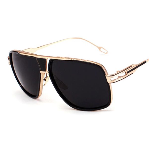 oversized men sunglasses brand designer women flat sun glasses square 18 k gold male mirror five style female, White;black
oversized men sunglasses brand designer women flat sun glasses square 18 k gold male mirror five style female, White;black