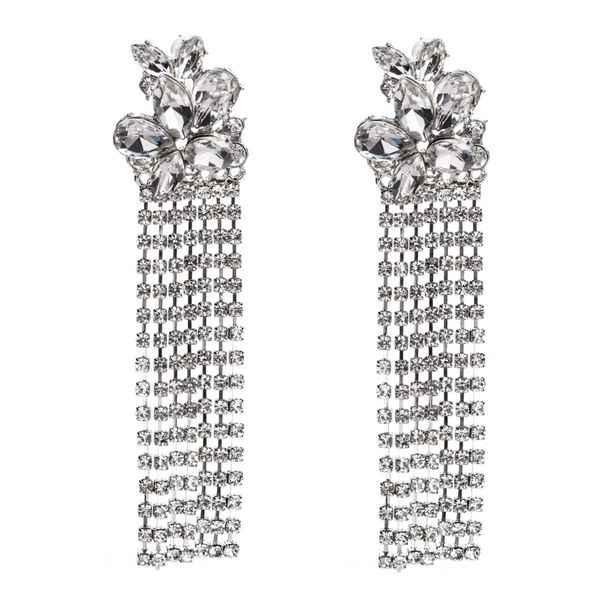 rhinestone earrings for women long dangle earrings statement jewelry tassel earing 2018 party luxury wedding jewelry, Silver
rhinestone earrings for women long dangle earrings statement jewelry tassel earing 2018 party luxury wedding jewelry, Silver