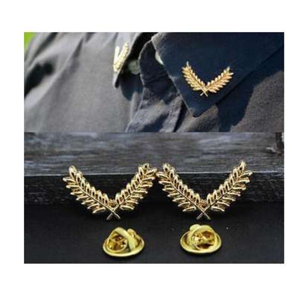 korean three-dimensional metal wheat couple brooch small collar button accessories suit shirt collar pin, Gray
korean three-dimensional metal wheat couple brooch small collar button accessories suit shirt collar pin, Gray