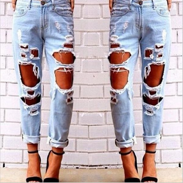 jeans 2018 new spring autumn explosion model wild exaggeration big hole scratch women fashion jeans for pencil pants, Blue
jeans 2018 new spring autumn explosion model wild exaggeration big hole scratch women fashion jeans for pencil pants, Blue