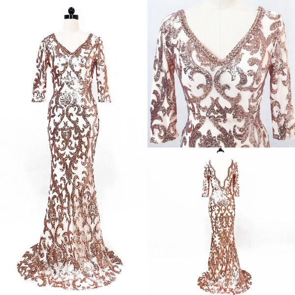 2018 fashion champage/silver sequins long mermaid prom dresses v-neck sheer back crystal evening gowns formal dress robe de soriee, Black
2018 fashion champage/silver sequins long mermaid prom dresses v-neck sheer back crystal evening gowns formal dress robe de soriee, Black