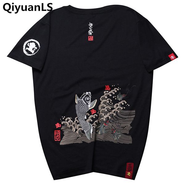 qiyuanls t shirt men printed t-shirts goldfish japanese style tee shirt fashion casual short sleeved streetwear male shirts, White;black
qiyuanls t shirt men printed t-shirts goldfish japanese style tee shirt fashion casual short sleeved streetwear male shirts, White;black