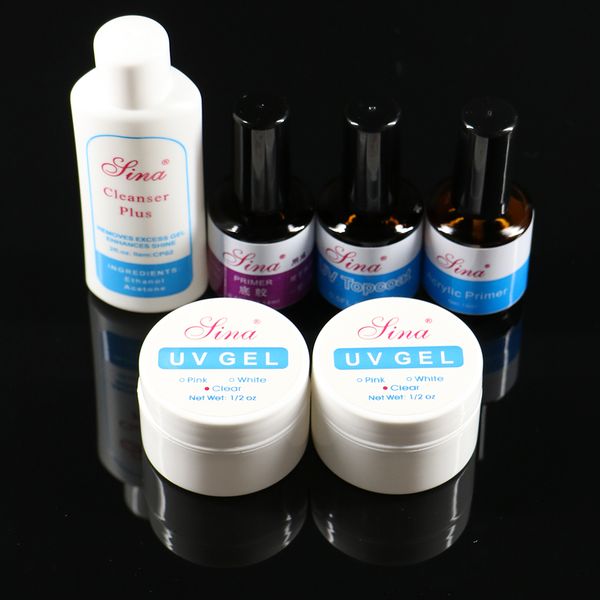 att-97 nail art 2xclear transparent uv gels + cleanser plus + primer base coat desiccant for manicure tips extension
att-97 nail art 2xclear transparent uv gels + cleanser plus + primer base coat desiccant for manicure tips extension