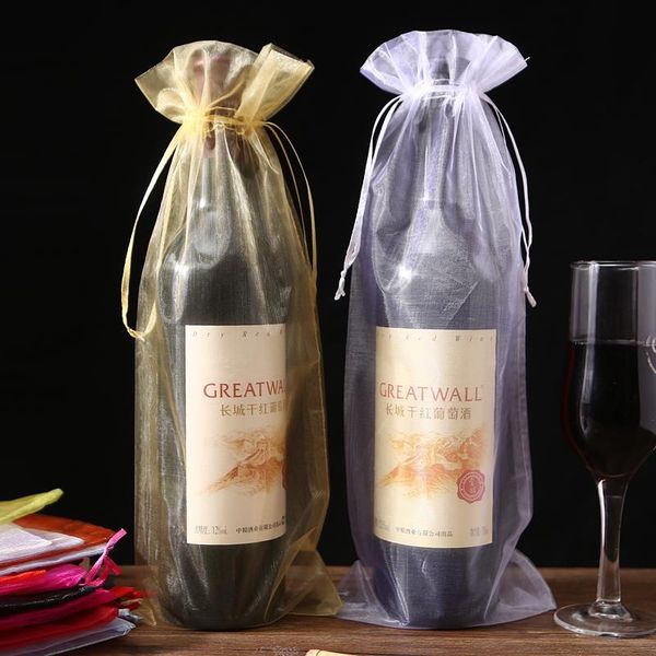 15x37cm gold drawstring organza wine bags for wedding party gift xmas champagne bottle holder pouches ing
15x37cm gold drawstring organza wine bags for wedding party gift xmas champagne bottle holder pouches ing