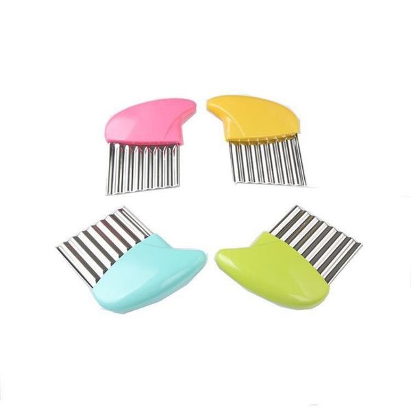 wave potato cutter stainless steel potato chip dough vegetable crinkle wavy cutter fruits slicer 
wave potato cutter stainless steel potato chip dough vegetable crinkle wavy cutter fruits slicer