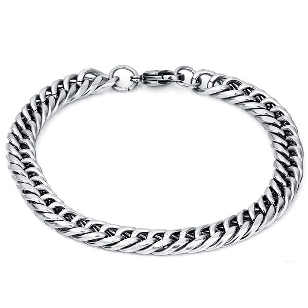 316l stainless steel mens bracelets bangles classic 8mm link chain jewelry bracelets for man, White
316l stainless steel mens bracelets bangles classic 8mm link chain jewelry bracelets for man, White