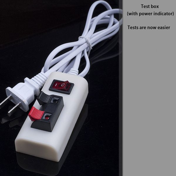 Test Clip for LED Lights Test Terminal with Switch Wire Test Wire Box Holder with Power Cable Connecting Cable
Test Clip for LED Lights Test Terminal with Switch Wire Test Wire Box Holder with Power Cable Connecting Cable
