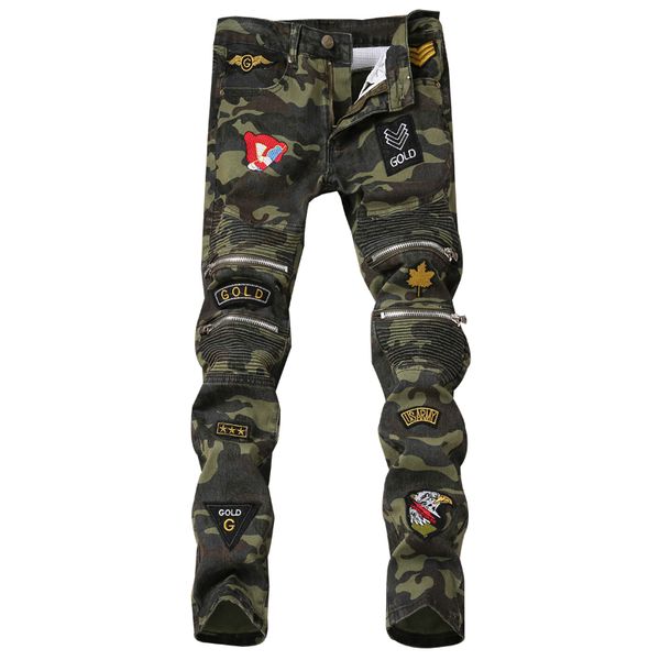 new 2018 patch jeans men skinny casual cotton classic ripped denim for men straight slim fit punk style biker fake zippers jeans, Blue
new 2018 patch jeans men skinny casual cotton classic ripped denim for men straight slim fit punk style biker fake zippers jeans, Blue