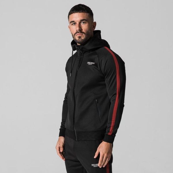 2018 fashion new men fitness hoodie pullover zipper jacket sweatshirt bodybuilding sportswear fashion coat clothing, Black
2018 fashion new men fitness hoodie pullover zipper jacket sweatshirt bodybuilding sportswear fashion coat clothing, Black