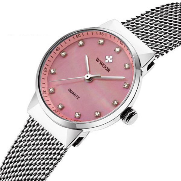genuine ladies steel mesh belt quartz watch luminous waterproof watch female, Slivery;brown
genuine ladies steel mesh belt quartz watch luminous waterproof watch female, Slivery;brown