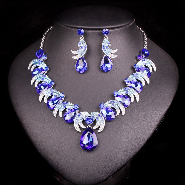 new fashion rhinestone bridal jewelry sets wedding prom party accessories necklace earrings set for brides women's gifts, Silver
new fashion rhinestone bridal jewelry sets wedding prom party accessories necklace earrings set for brides women's gifts, Silver