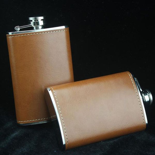 50pcs 5oz stainless steel leather hip flask with brown color flagon flasks wine beer whiskey bole alcohol gifts za5387
50pcs 5oz stainless steel leather hip flask with brown color flagon flasks wine beer whiskey bole alcohol gifts za5387