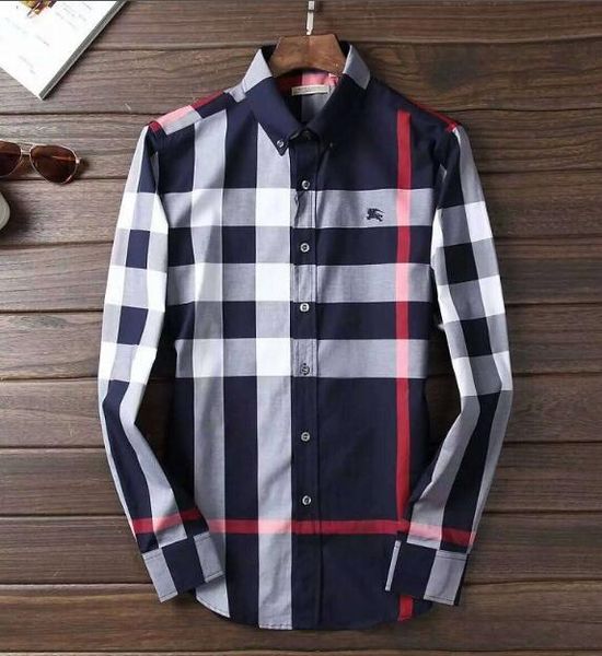 2018 American business brand self-cultivation plaid shirt, fashion designer brand long-sleeved cotton casual shirt striped co-dress shirt
2018 American business brand self-cultivation plaid shirt, fashion designer brand long-sleeved cotton casual shirt striped co-dress shirt