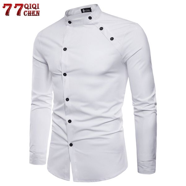 new 2018 summer cutting double threshold mens shirts slim long sleeve dress shirts camisa masculina casual men size -2xl, White;black
new 2018 summer cutting double threshold mens shirts slim long sleeve dress shirts camisa masculina casual men size -2xl, White;black