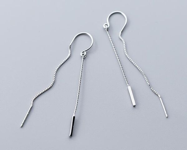 authentic real 100% 925 sterling silver fine jewelry straight lucky bar pull through earrings long gtle2385, Golden;silver
authentic real 100% 925 sterling silver fine jewelry straight lucky bar pull through earrings long gtle2385, Golden;silver