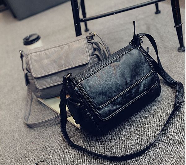 fashion women's small handbag soft leather casual shoulder messenger small bag female handbag black/gray j-895 d18102407
fashion women's small handbag soft leather casual shoulder messenger small bag female handbag black/gray j-895 d18102407